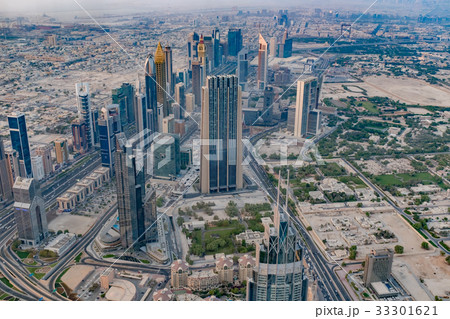 ブルジュ・ハリファから見たドバイの街 ブルジュ・ハリファから見たドバイの街 33301621