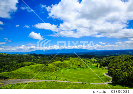 扇棚田　熊本県産山村 33306081