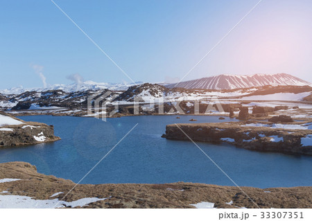 Beautiful Iceland winter season landscape  33307351