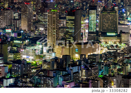 【大阪府】夜の都市風景 33308282