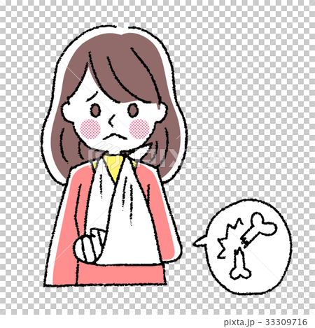 Hand fracture woman Hand fracture woman 33309716