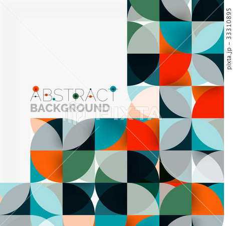 Modern geometrical abstract background circles 33310895