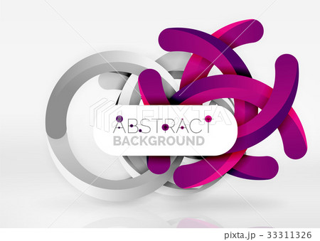 Modern 3d ring vector abstract background Modern 3d ring vector abstract background 33311326