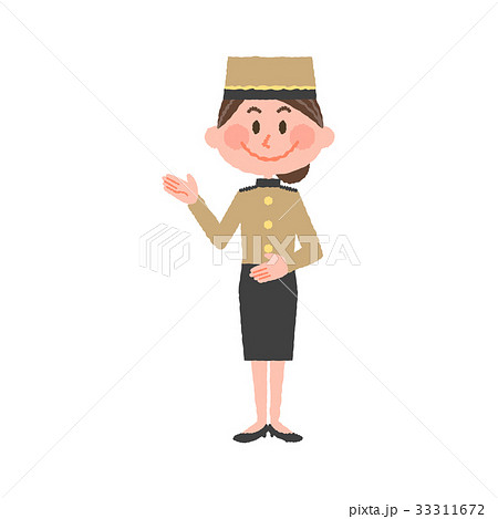 笑顔で応対するホテルスタッフ 笑顔で応対するホテルスタッフ 33311672