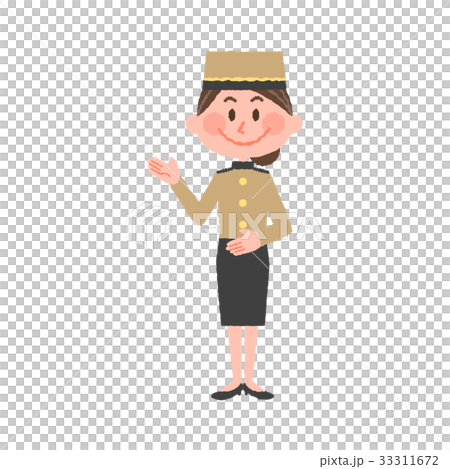 笑顔で応対するホテルスタッフ 笑顔で応対するホテルスタッフ 33311672