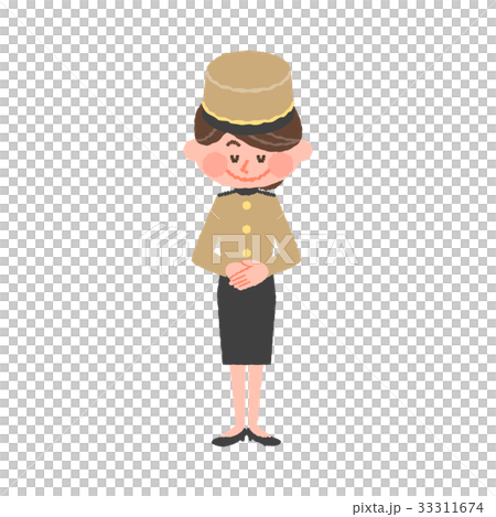 お辞儀するホテルスタッフ お辞儀するホテルスタッフ 33311674