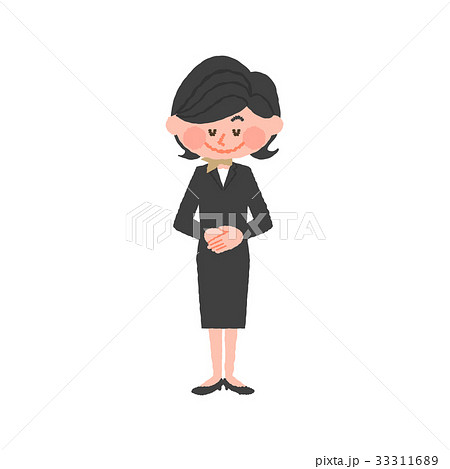 お辞儀するホテルスタッフ お辞儀するホテルスタッフ 33311689