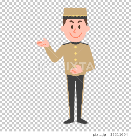 A smiling hotel staff A smiling hotel staff 33311694