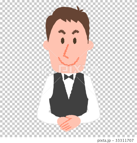 笑顔で応対するホテルスタッフ 笑顔で応対するホテルスタッフ 33311707