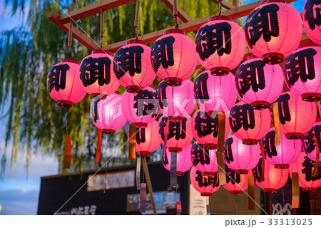 三嶋大社夏祭り、山車の提灯、夏祭りイメージ 33313025