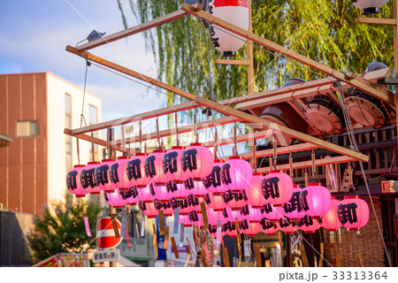 三嶋大社夏祭り、山車の提灯、夏祭りイメージ 33313364