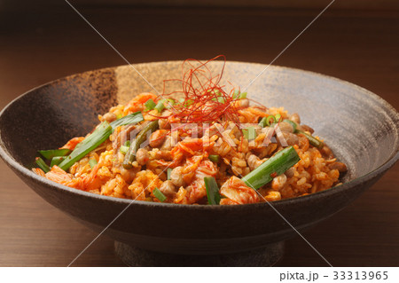 キムチと納豆の炒飯 キムチと納豆の炒飯 33313965