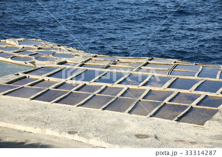 Salt evaporation ponds, Malta Salt evaporation ponds, Malta 33314287