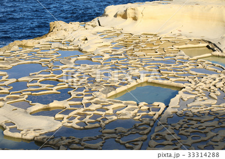 Salt evaporation ponds, Malta 33314288