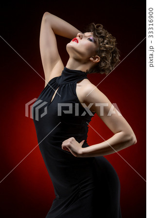 girl dancer in tango dress 33316900