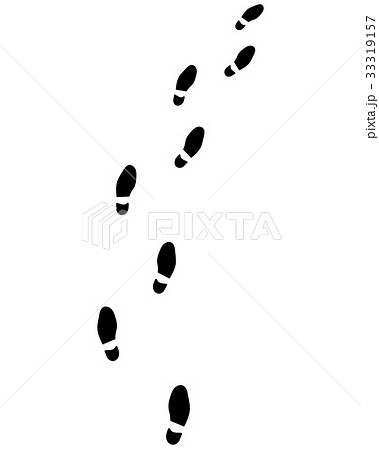 Trail of shoes prints 33319157