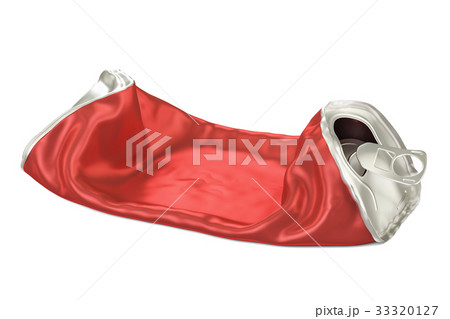 Crumpled empty tin can, 3D rendering 33320127