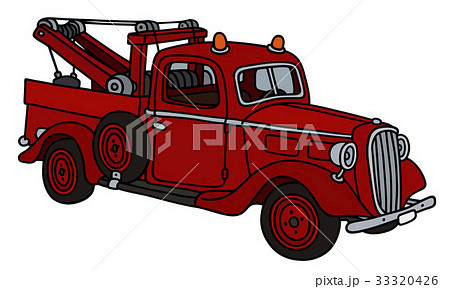 Retro wrecking truck 33320426