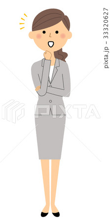 スーツの女性　気付く 33320627