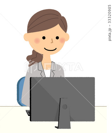 スーツの女性 PC スーツの女性 PC 33320985