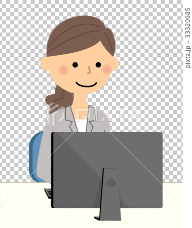 スーツの女性 PC スーツの女性 PC 33320985