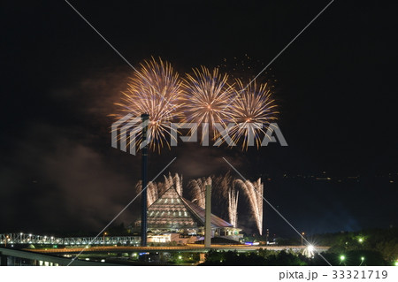 八景島シーパラダイス花火b3の写真素材
