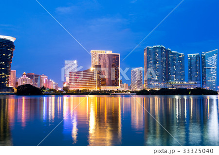 Macao cityscape at night Macao cityscape at night 33325040