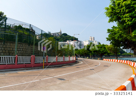 Macao city with road track 33325141