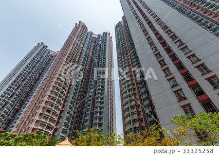 Downtown residential building facade Downtown residential building facade 33325258