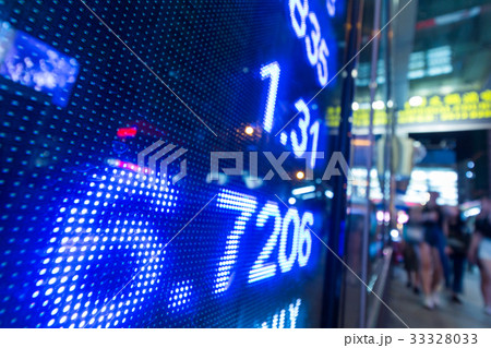 Stock market price display 33328033