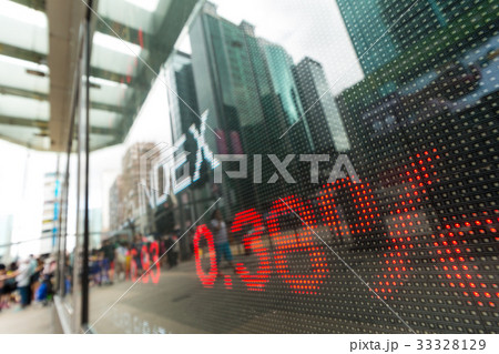 Display of Stock market quotes 33328129