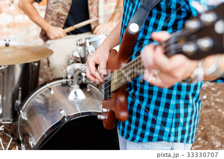 Playing music in the street 33330707