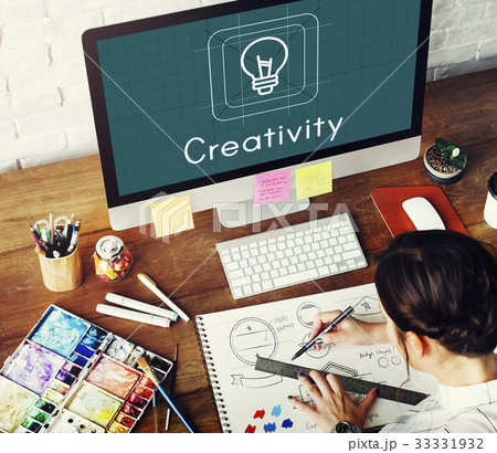 Bulb Ideas Creative Icon Sign Word 33331932