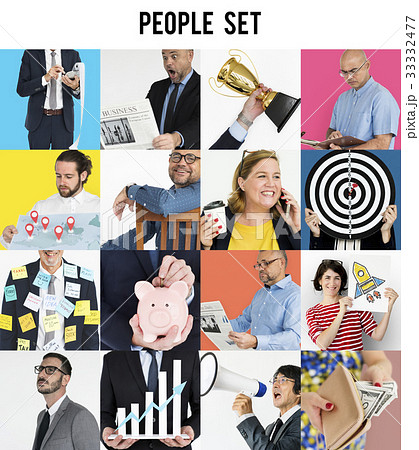 Studio People Collage Business Concept 33332477