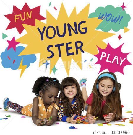 Kids Youngster Enjoy Fun Play Graphic 33332960