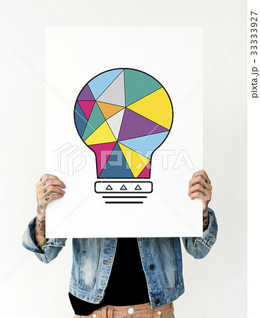 Hands holding banner network graphic overlay Hands holding banner network graphic overlay 33333927