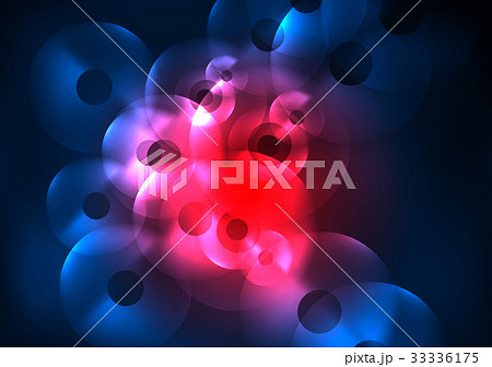 Glowing circles in the dark 33336175