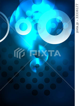 Glowing circles in the dark 33336177