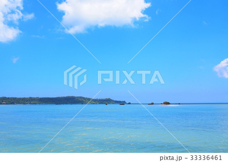 沖縄 浜比嘉島と夏の海　 33336461