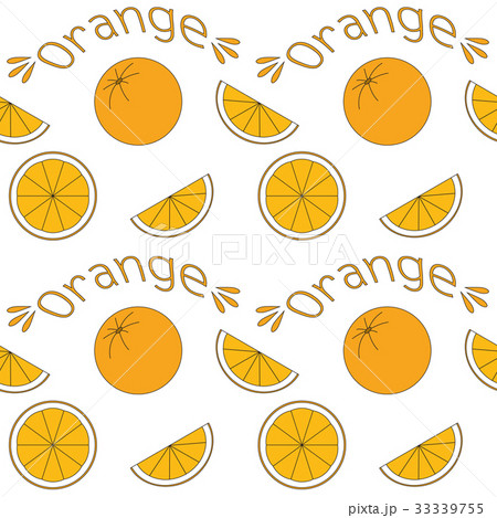Seamless background with oranges. 33339755