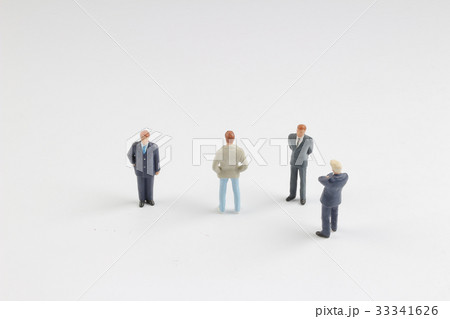busines people on stage with white board busines people on stage with white board 33341626