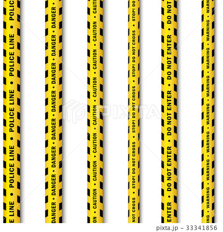 vector yellow black police tape set isolated vector yellow black police tape set isolated 33341856