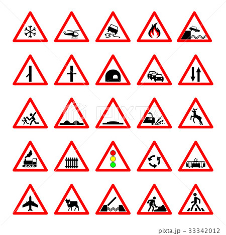 set road hazard warning signs, road signs warn set road hazard warning signs, road signs warn 33342012