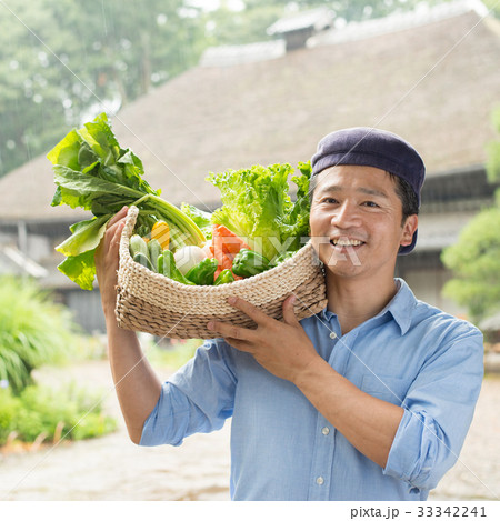 農業 ミドル 男性 野菜 農家 スローライフ イメージ 農業 ミドル 男性 野菜 農家 スローライフ イメージ 33342241