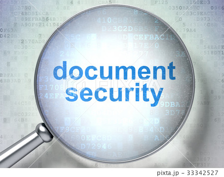 Security concept: Document Security with optical Security concept: Document Security with optical 33342527