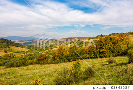 gorgeous countryside with village in valley gorgeous countryside with village in valley 33342587