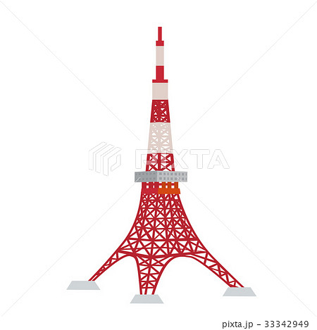 東京タワー イラストのイラスト素材