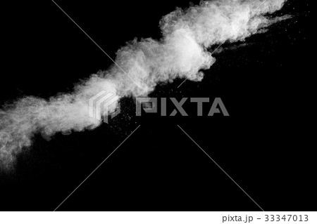 Abstract design of white powder cloud 33347013