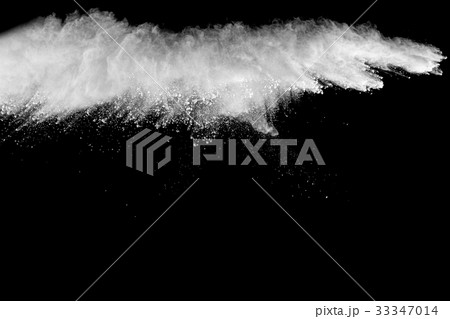 Abstract design of white powder cloud 33347014