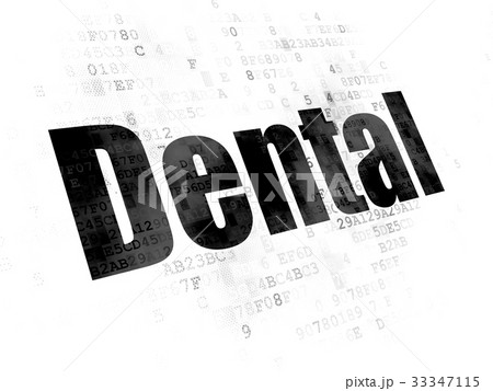 Health concept: Dental on Digital background 33347115